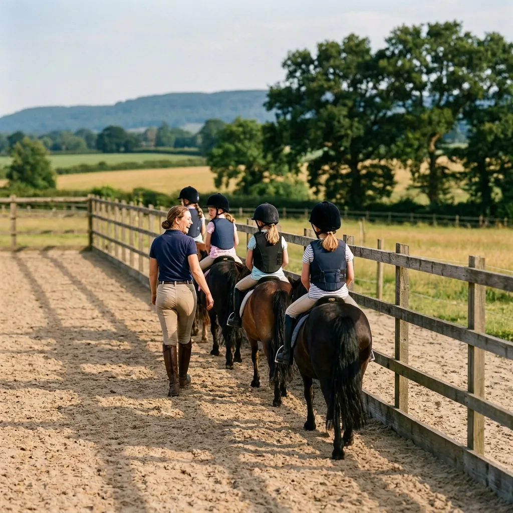 Cours de poney à Chasselay, Isère