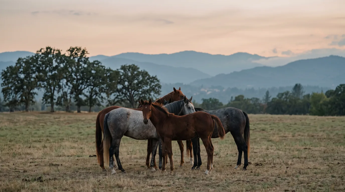 Chevaux en liberté, Sweety Ranch, Isère